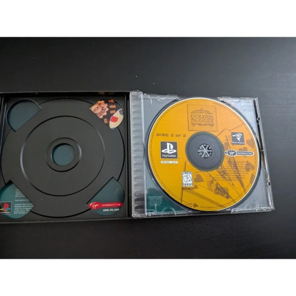 Golden Nugget (Sony PlayStation 1, 1997) Casino Game PS1 As-is Needs Resurfacing